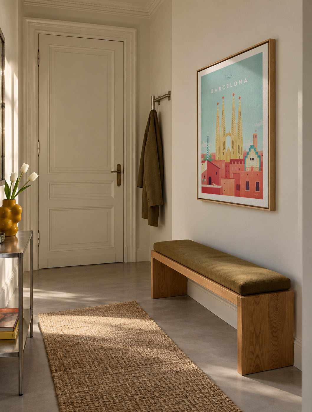 Barcelona - Framed canvas in an interior