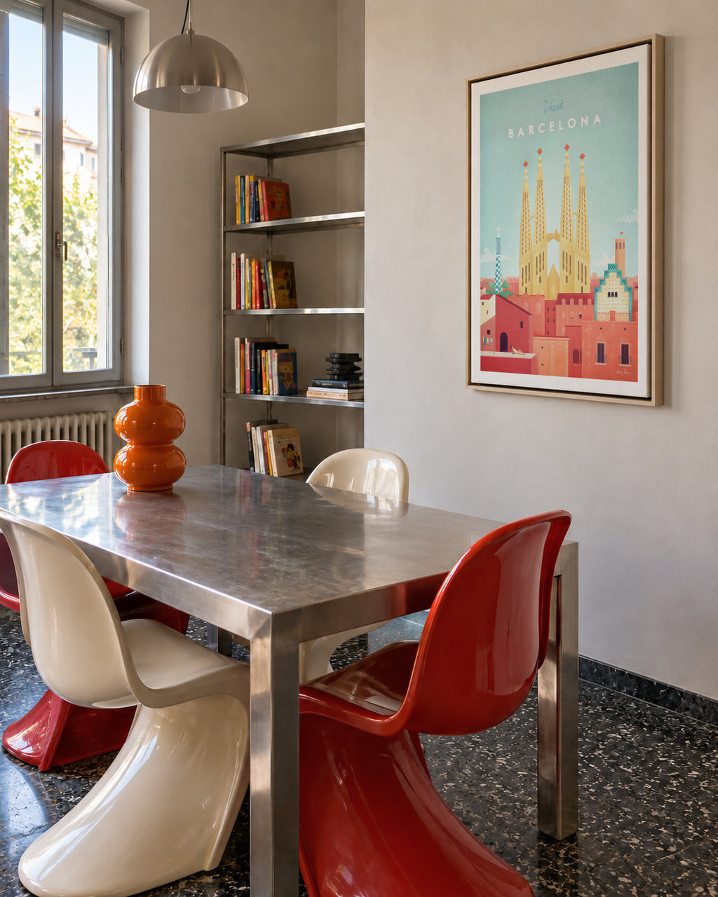 Barcelona - Framed canvas in an interior