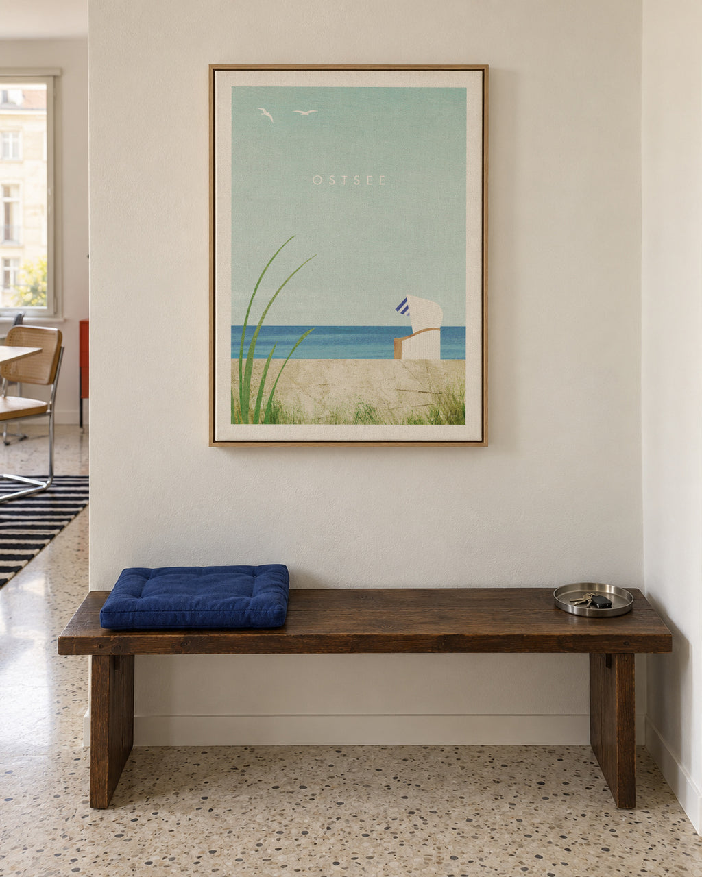 Ostsee - Framed canvas in an interior