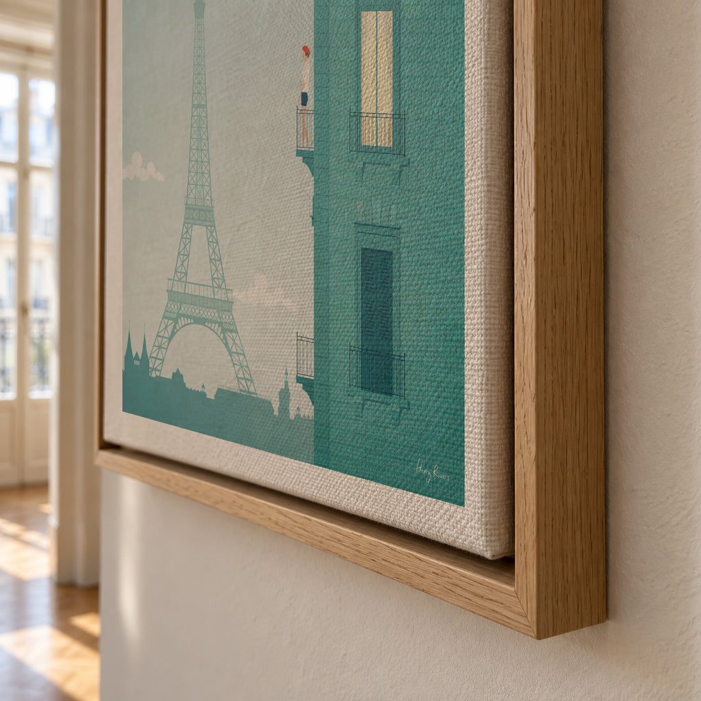 Paris - Framed canvas detail