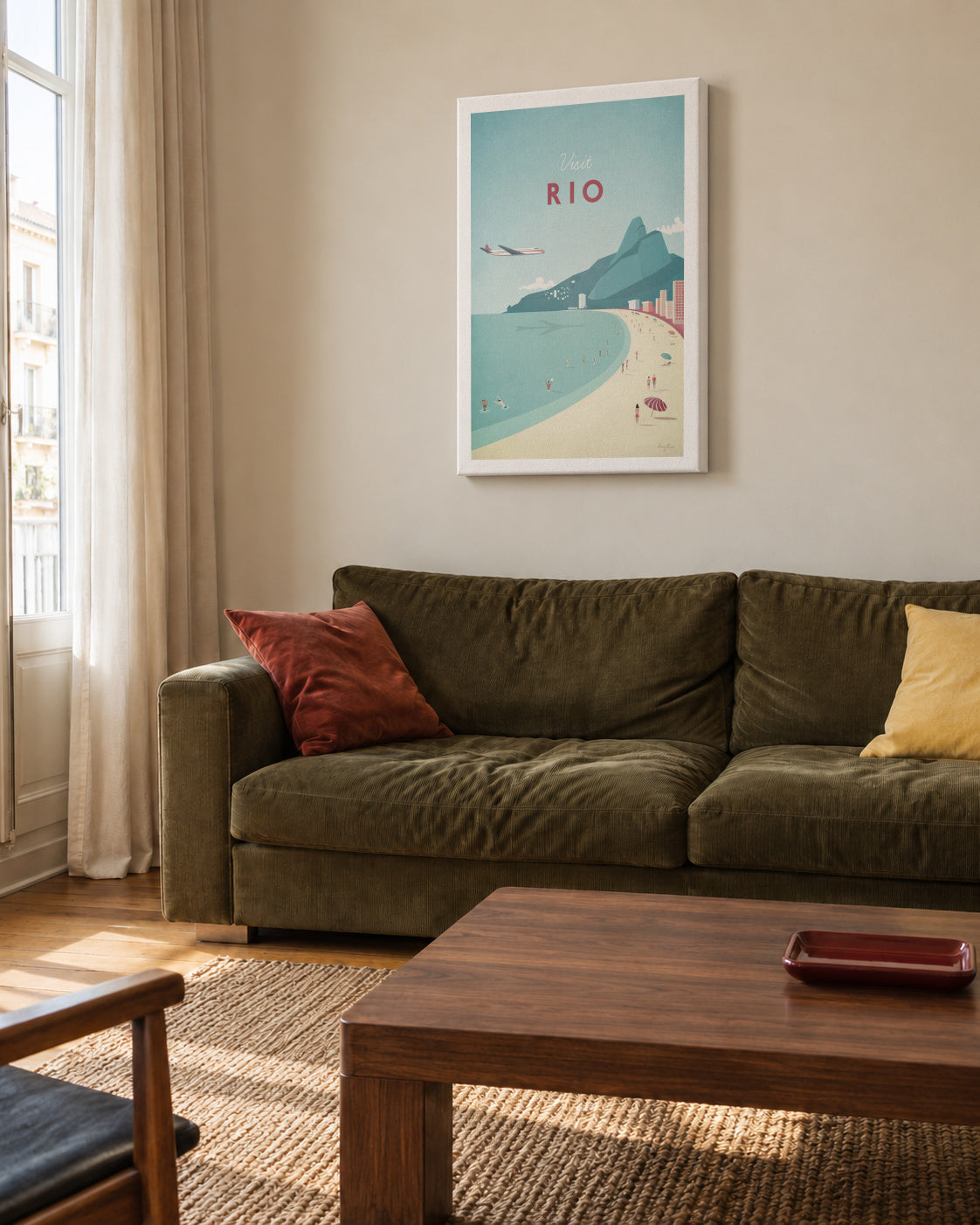 Rio - Unframed canvas in an interior