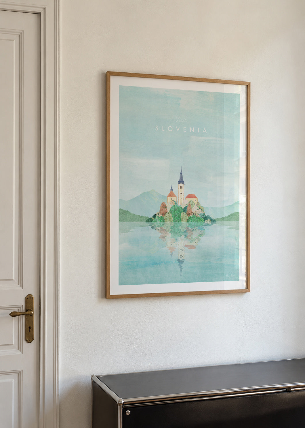 Slovenia - Framed poster in an interior
