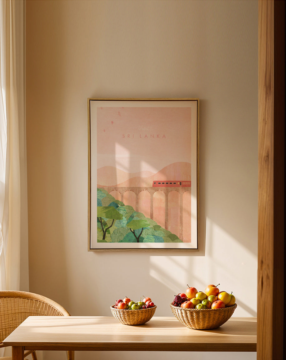 Sri Lanka - Framed canvas in an interior