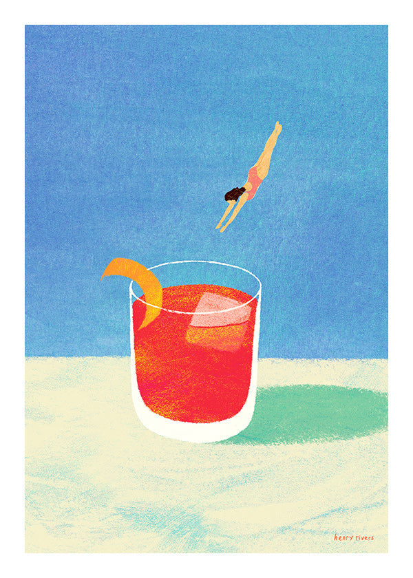 Kitchen art: Negroni dive scene