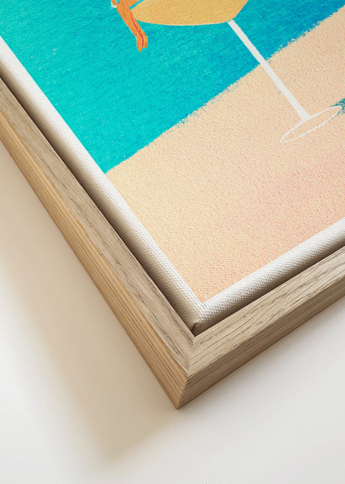 Kitchen art: Margarita glass illustration – Canvas detail