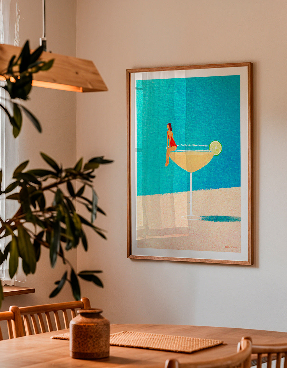 Kitchen art: Margarita glass illustration – Product3