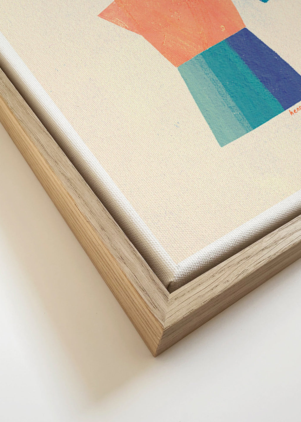 Kitchen art with playful moka silhouette – Canvas detail