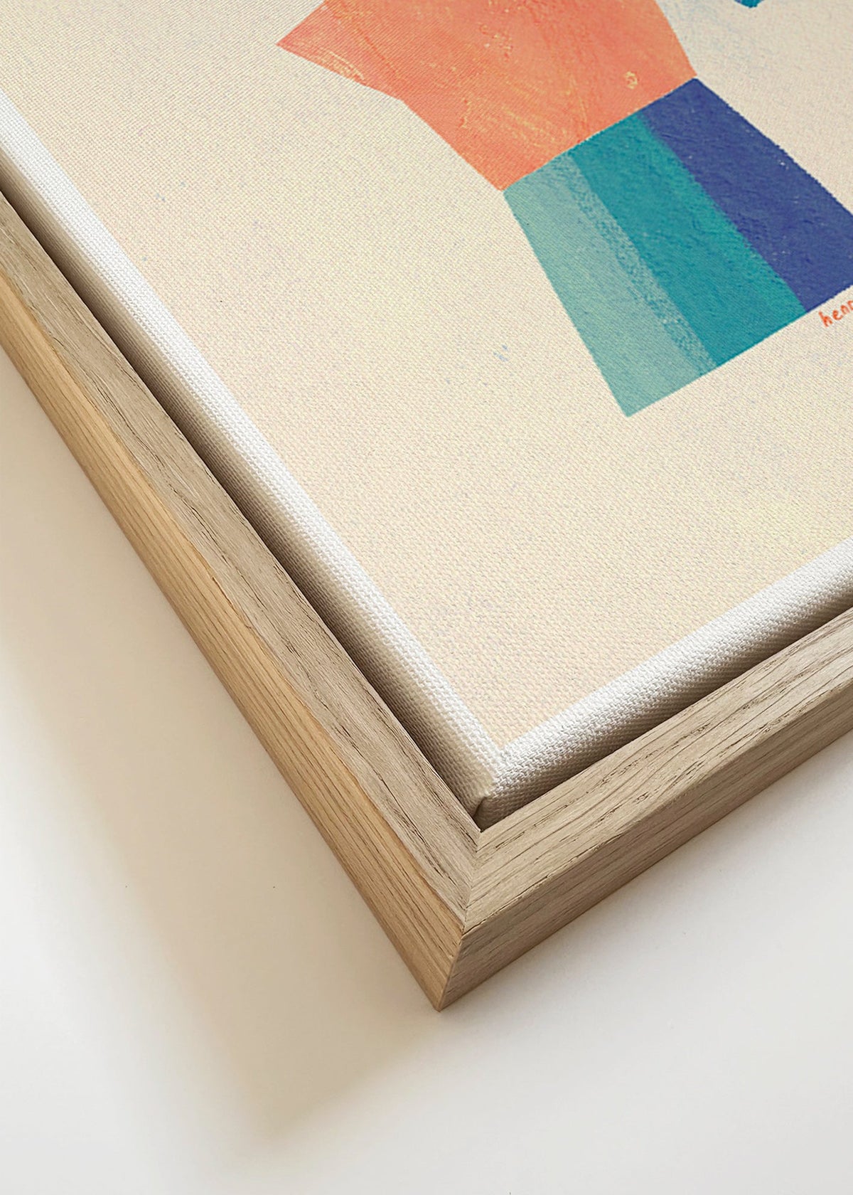 Kitchen art with playful moka silhouette – Canvas detail
