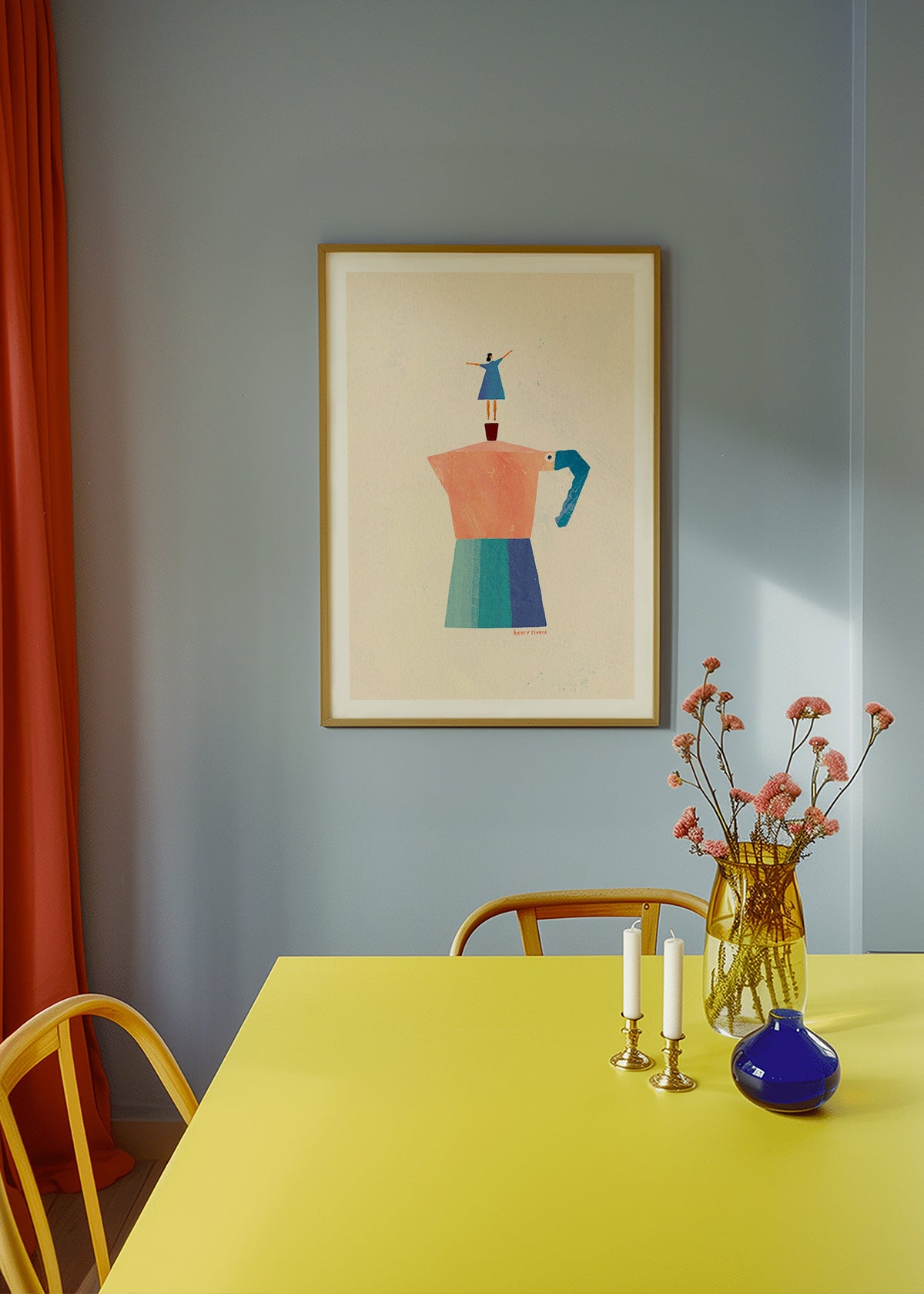 Kitchen art with playful moka silhouette – Product2