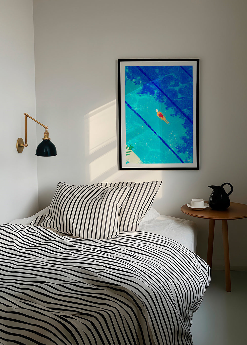 Swimmer illustration over pool – Product1