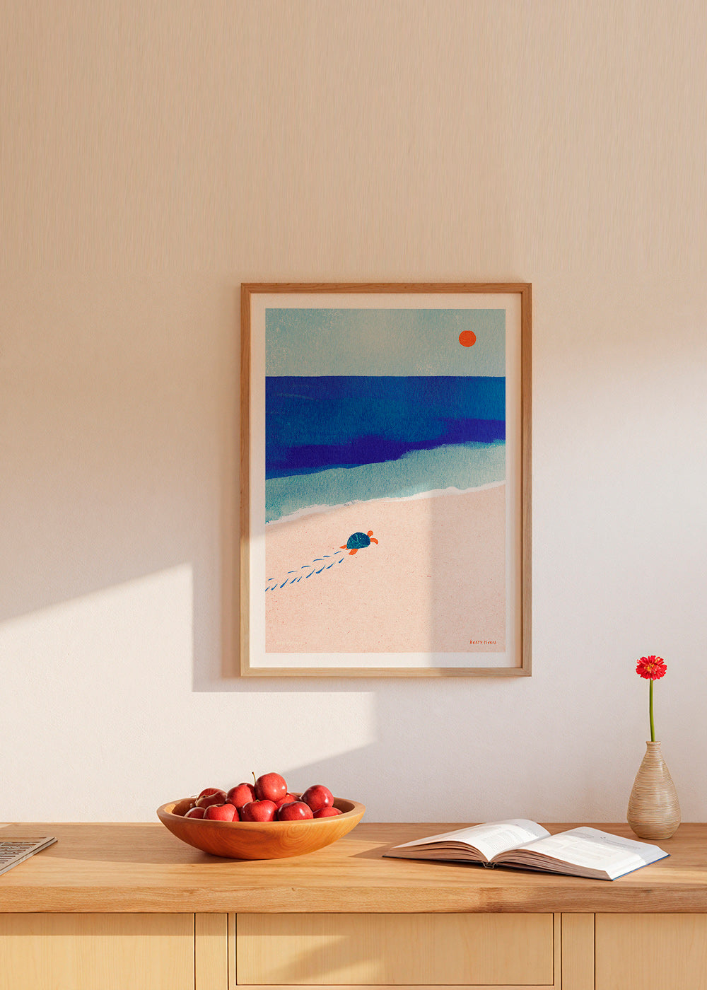 Turtle by the Sea Illustration – Product1