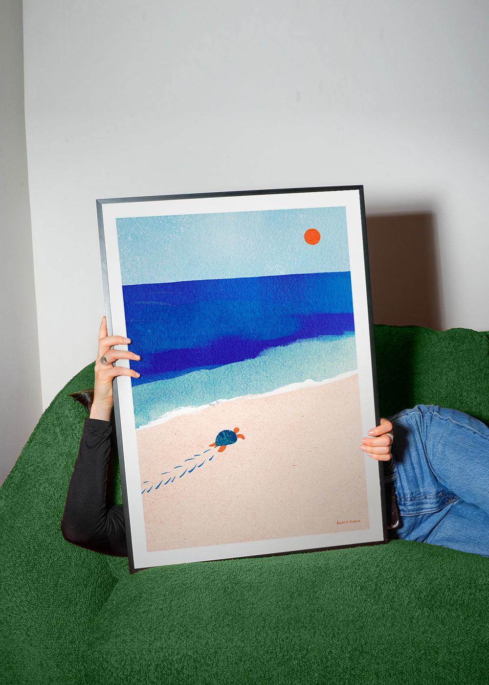 Turtle by the Sea Illustration – Product2