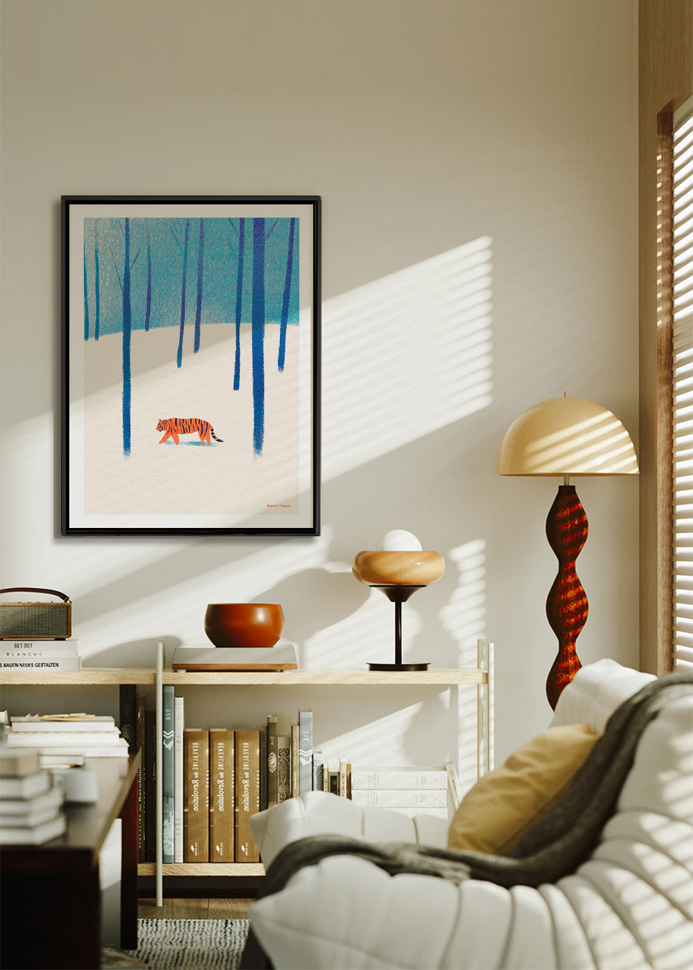 Artwork tiger in snow – Canvas2