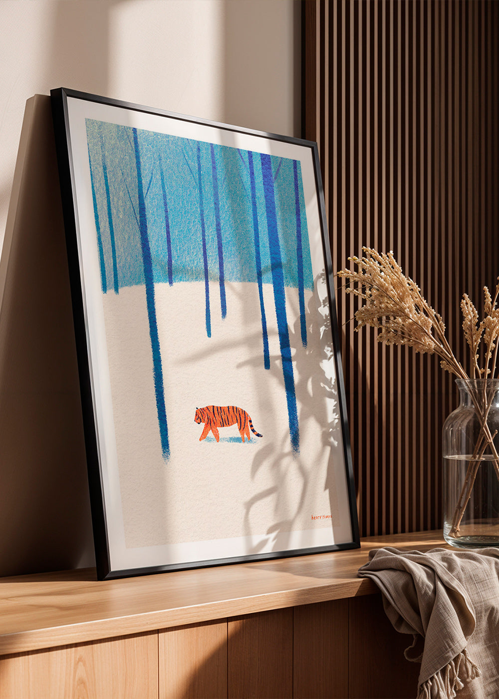 Artwork tiger in snow – Product2