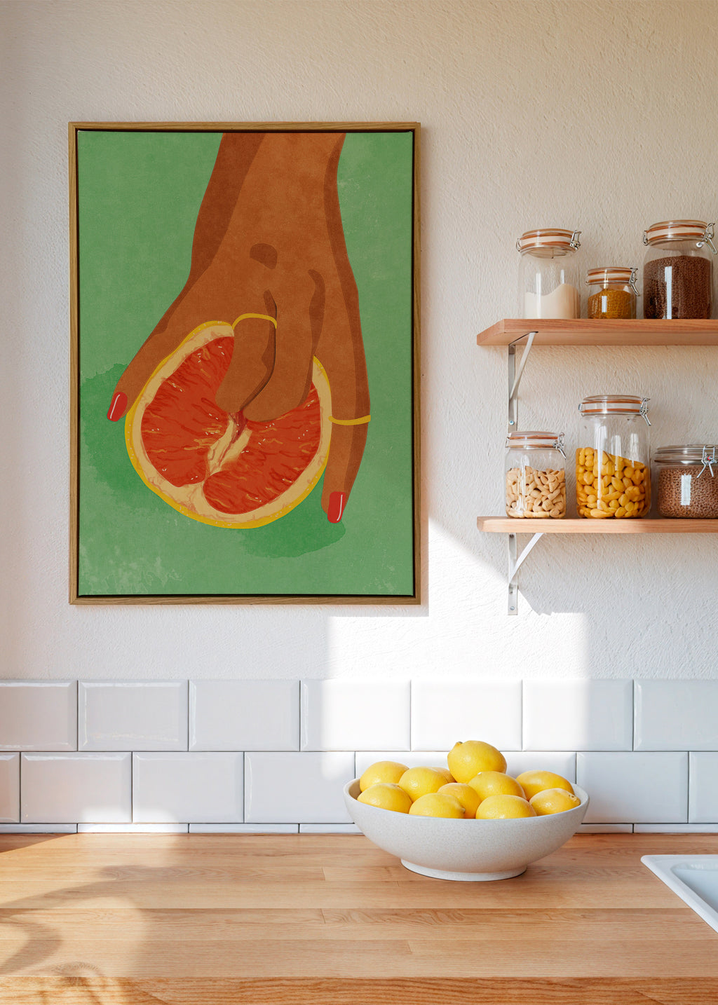 Fruitlover - Framed canvas in an interior