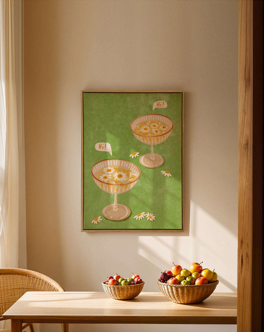 Hi - Framed canvas in an interior