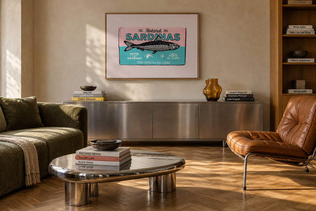 Roland Sardinas - Framed canvas in an interior