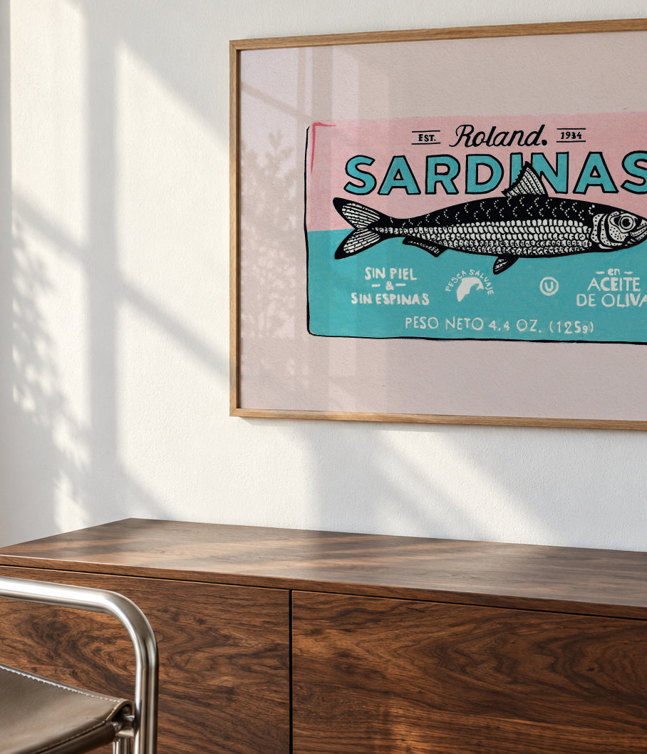 Roland Sardinas - Framed poster detail