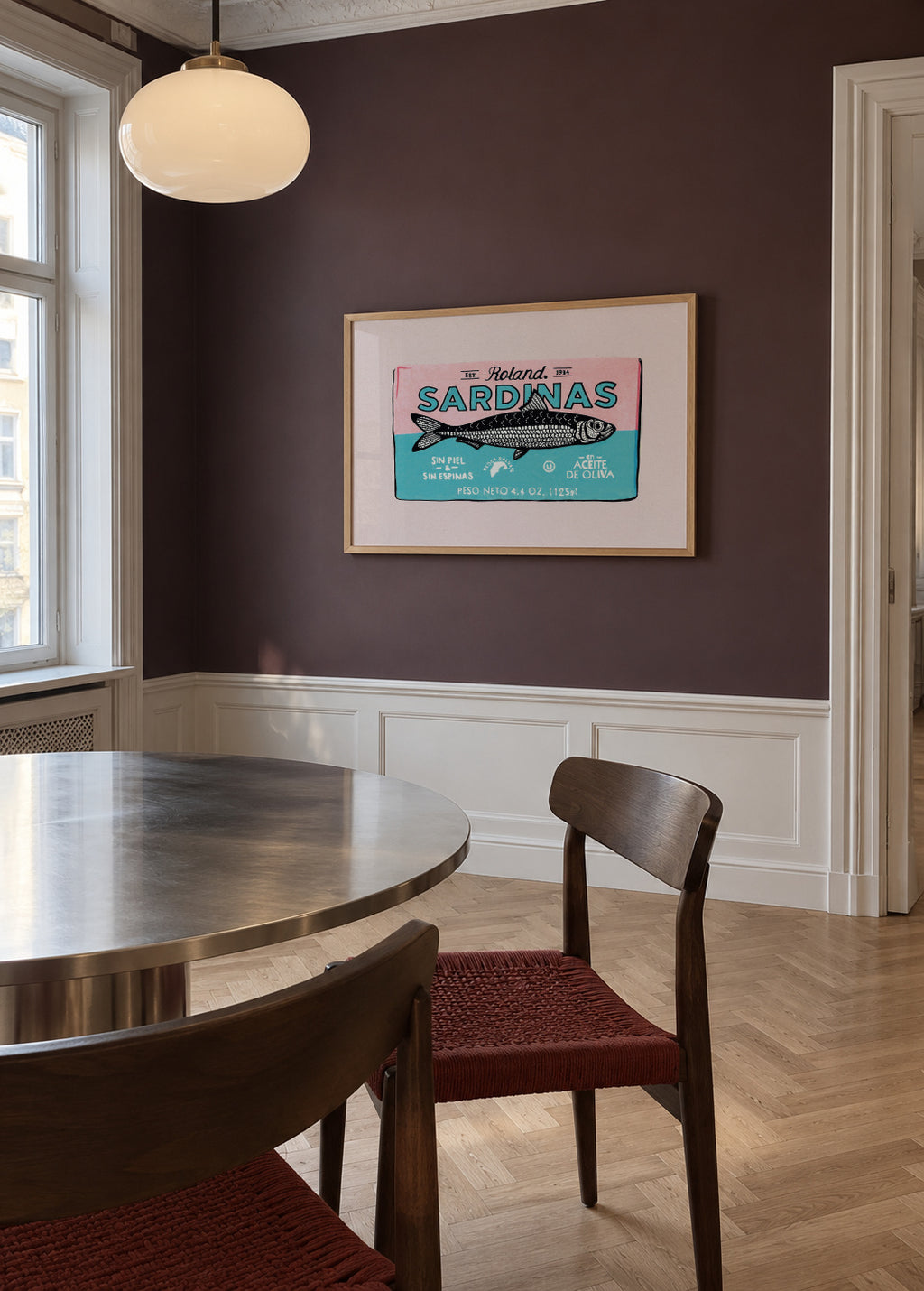 Roland Sardinas - Framed poster in an interior