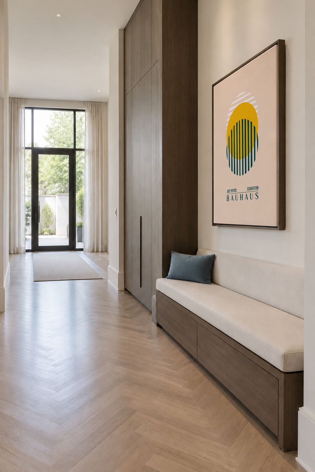 Bauhaus Sari Kure - Framed canvas in an interior
