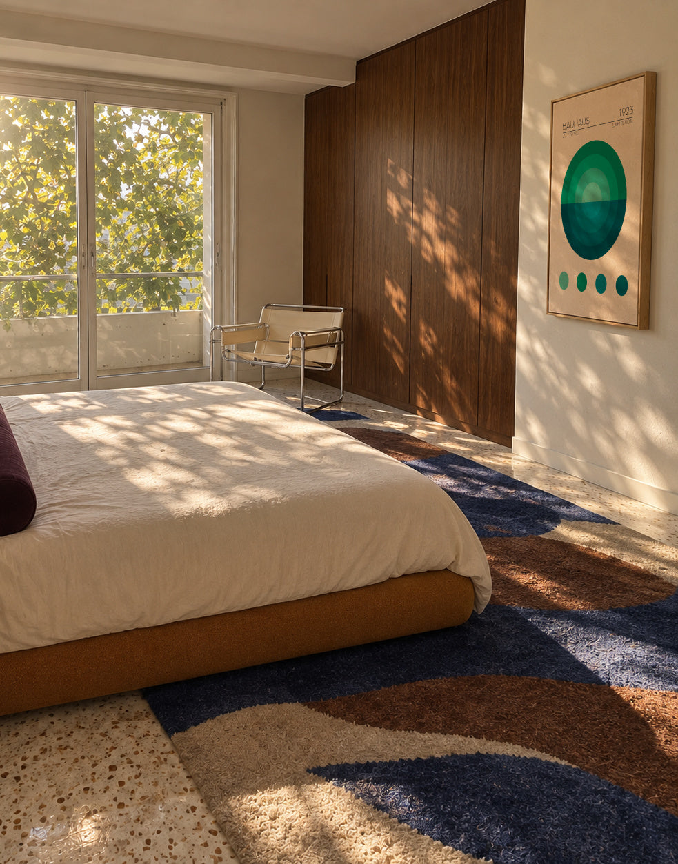 Bauhaus Mavi Daire - Framed canvas in an interior