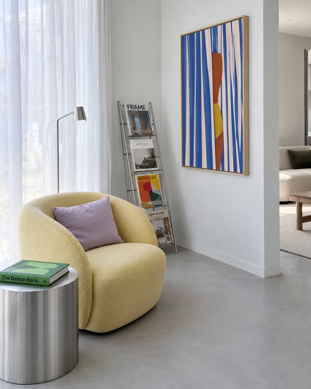 Summer Tan - Framed canvas in an interior