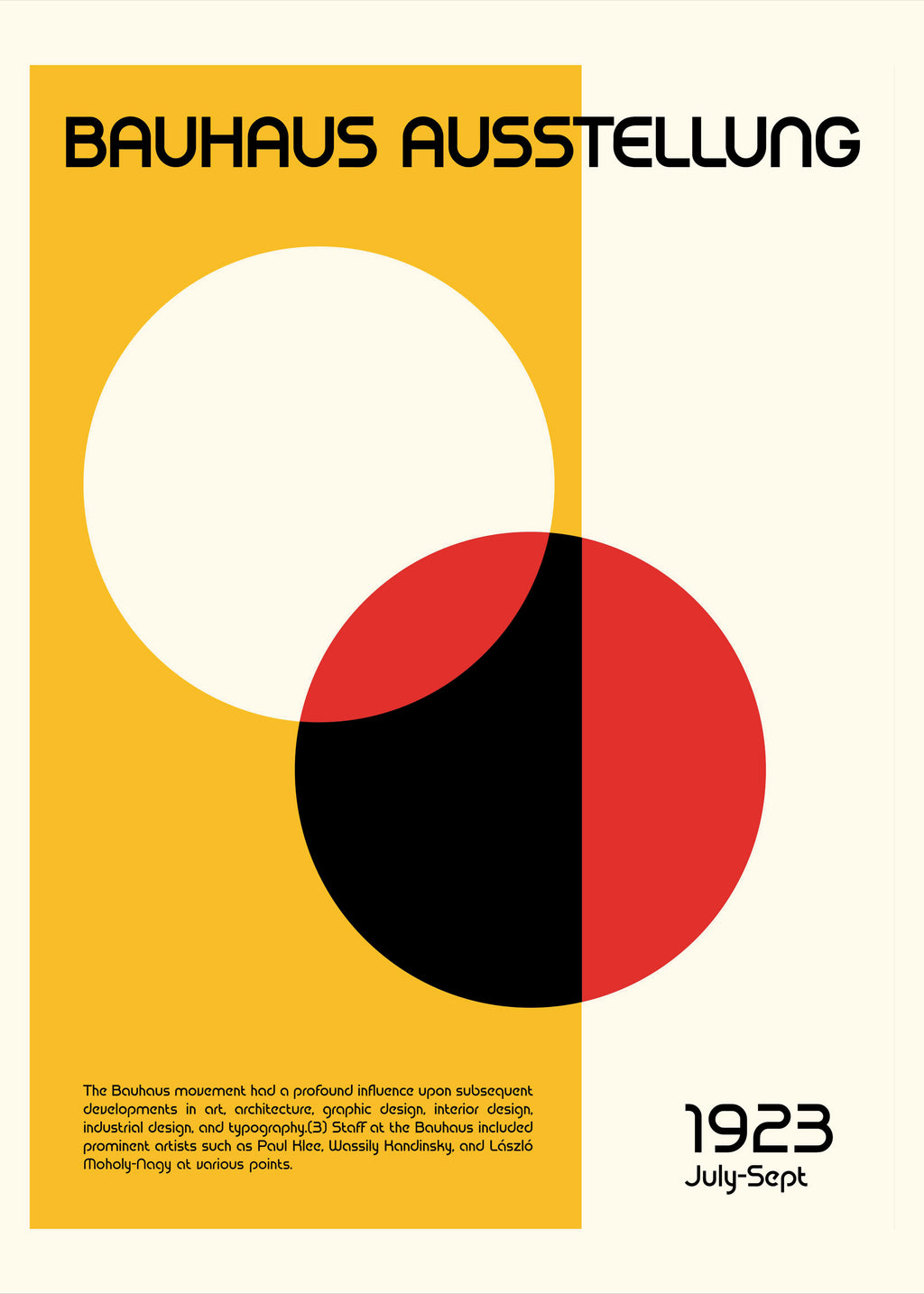 Bauhaus Ausstellung III - Unframed art print
