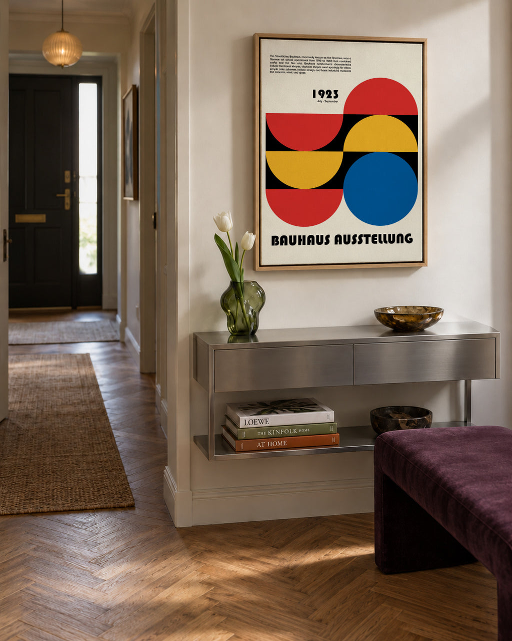 Bauhaus Ausstellung IV - Framed canvas in an interior