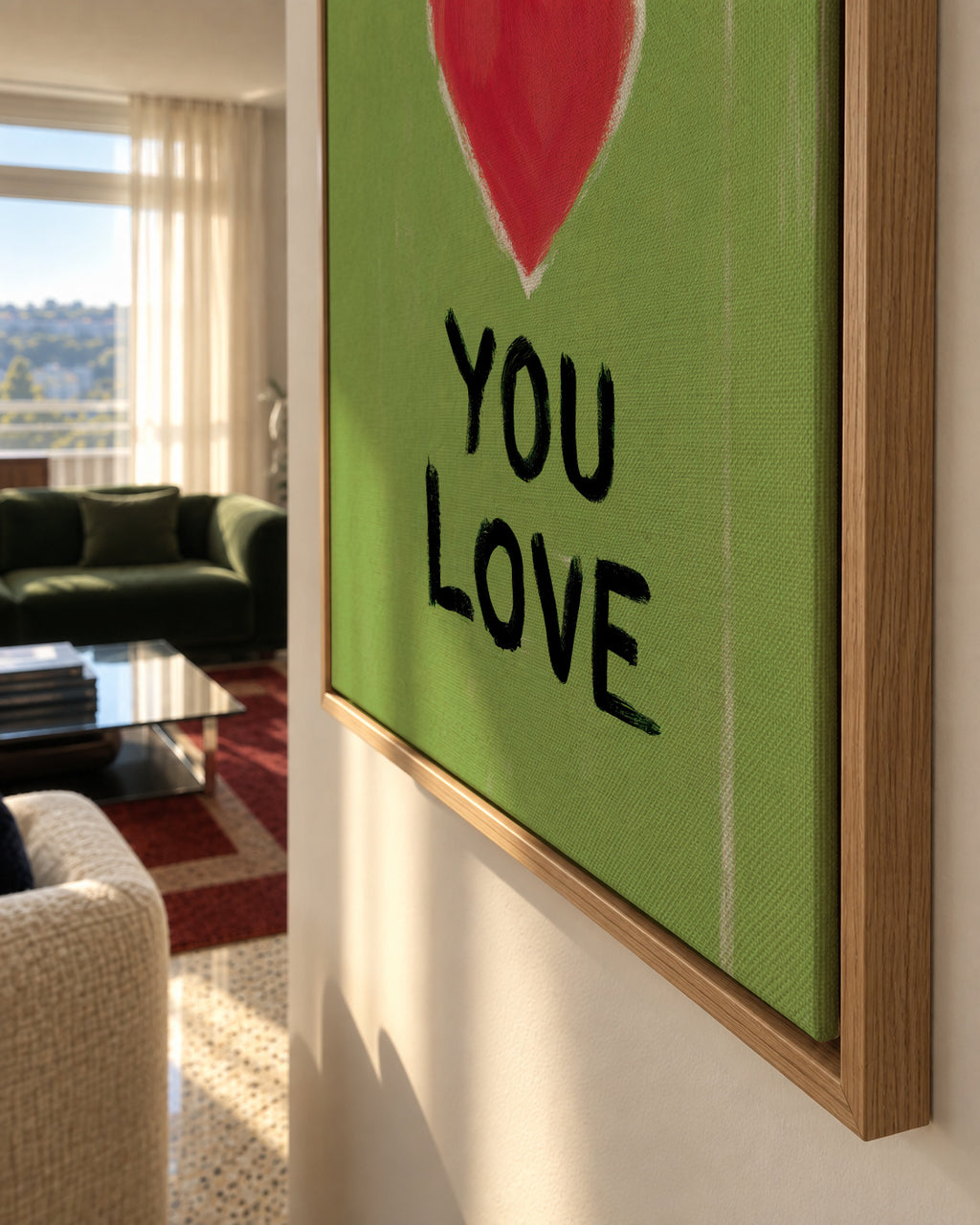 Do Shit You Love - Framed canvas detail