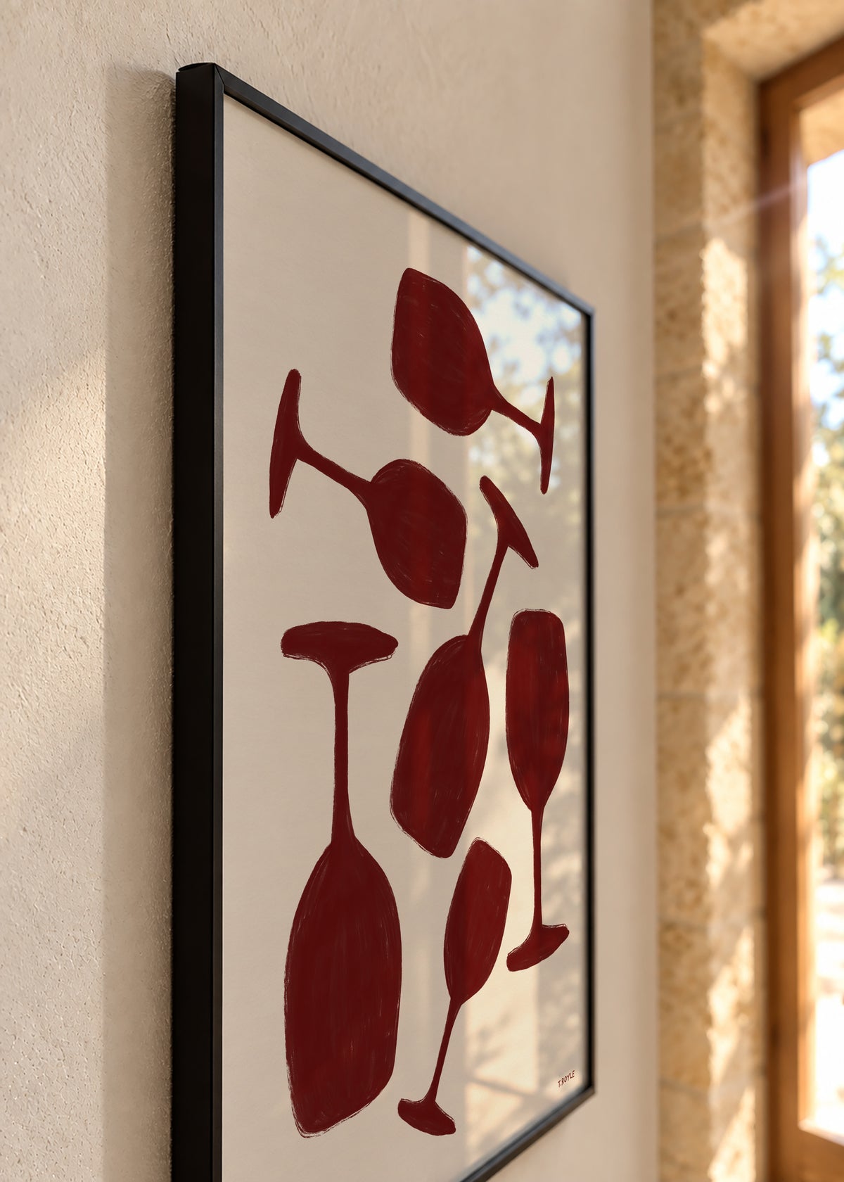 Wine not? - Framed poster detail