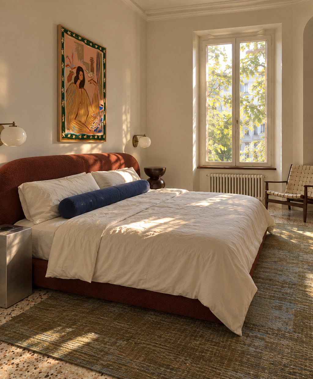 Hello Birdy - Framed canvas in an interior