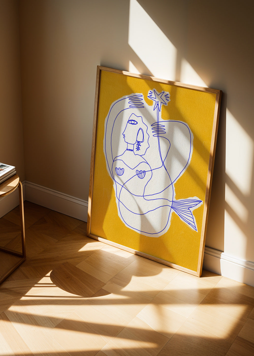 Mermaid - Framed poster in an interior