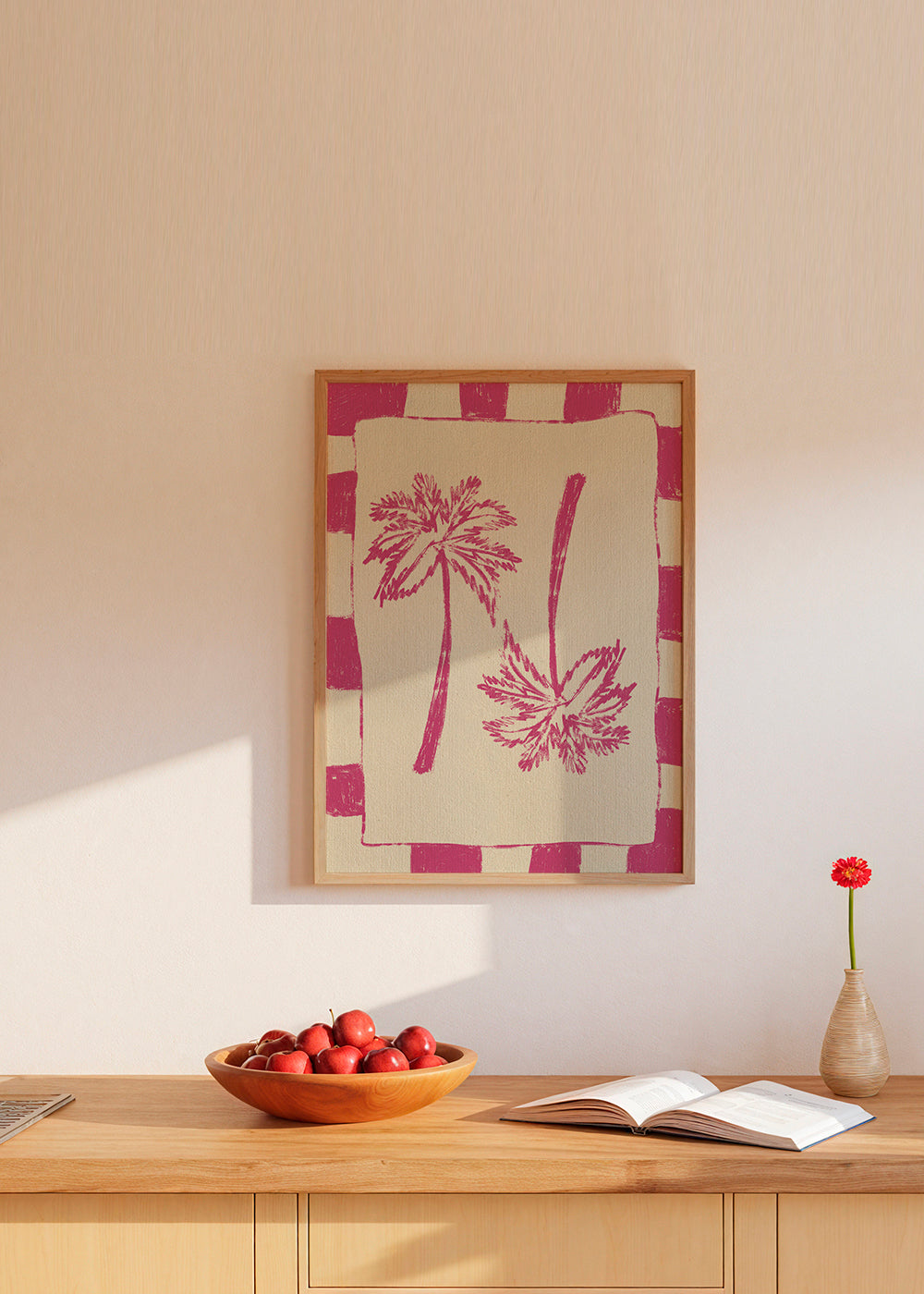 Illustration Palm paradise – Pink