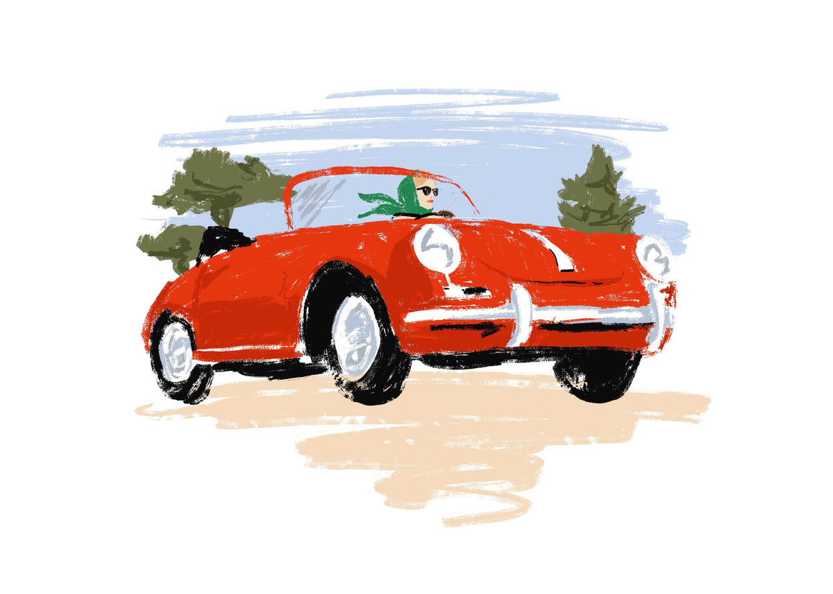 On the road - Unframed art print