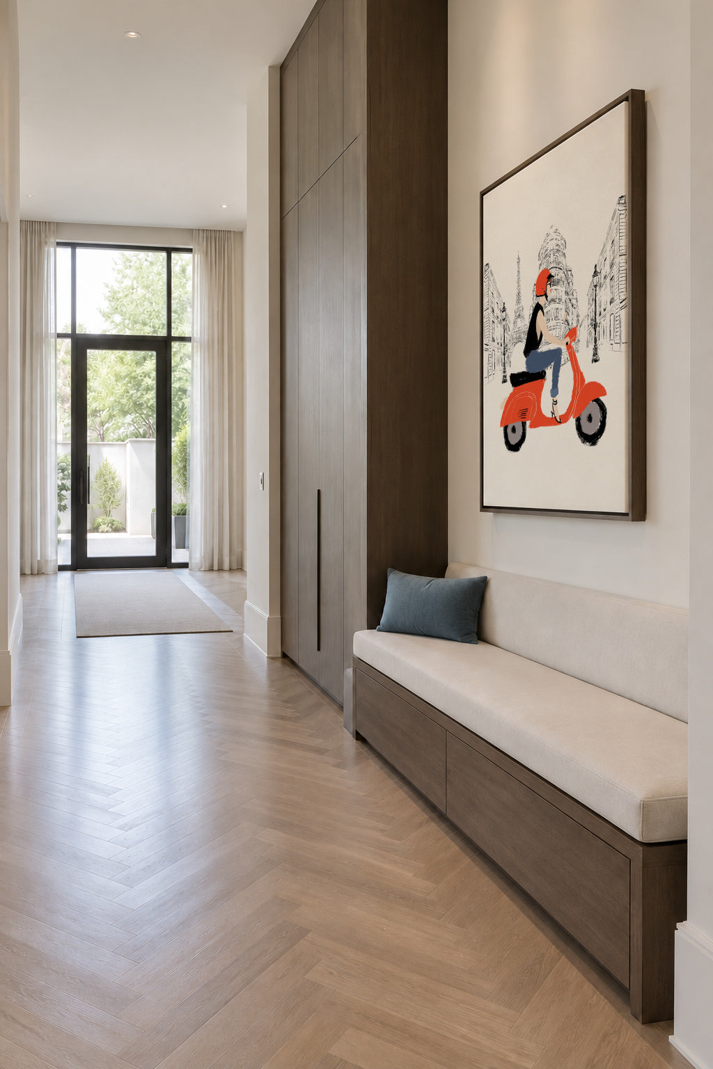 Paris Tour - Framed canvas in an interior