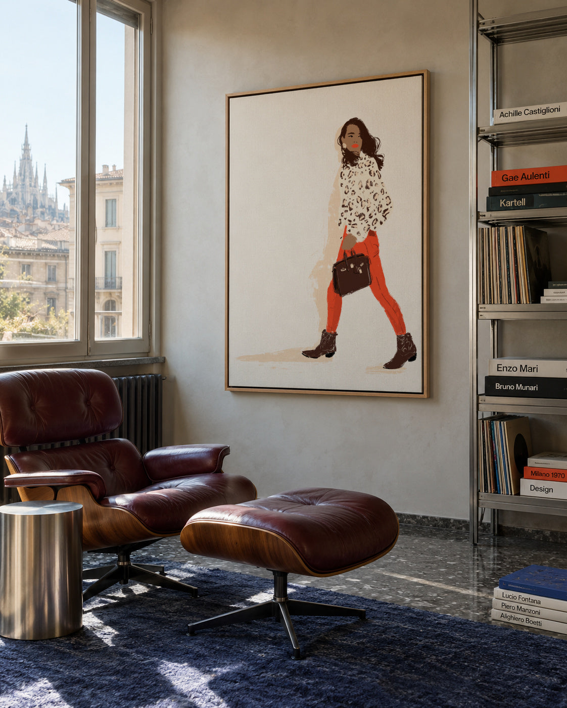 Cowboy boots - Framed canvas in an interior