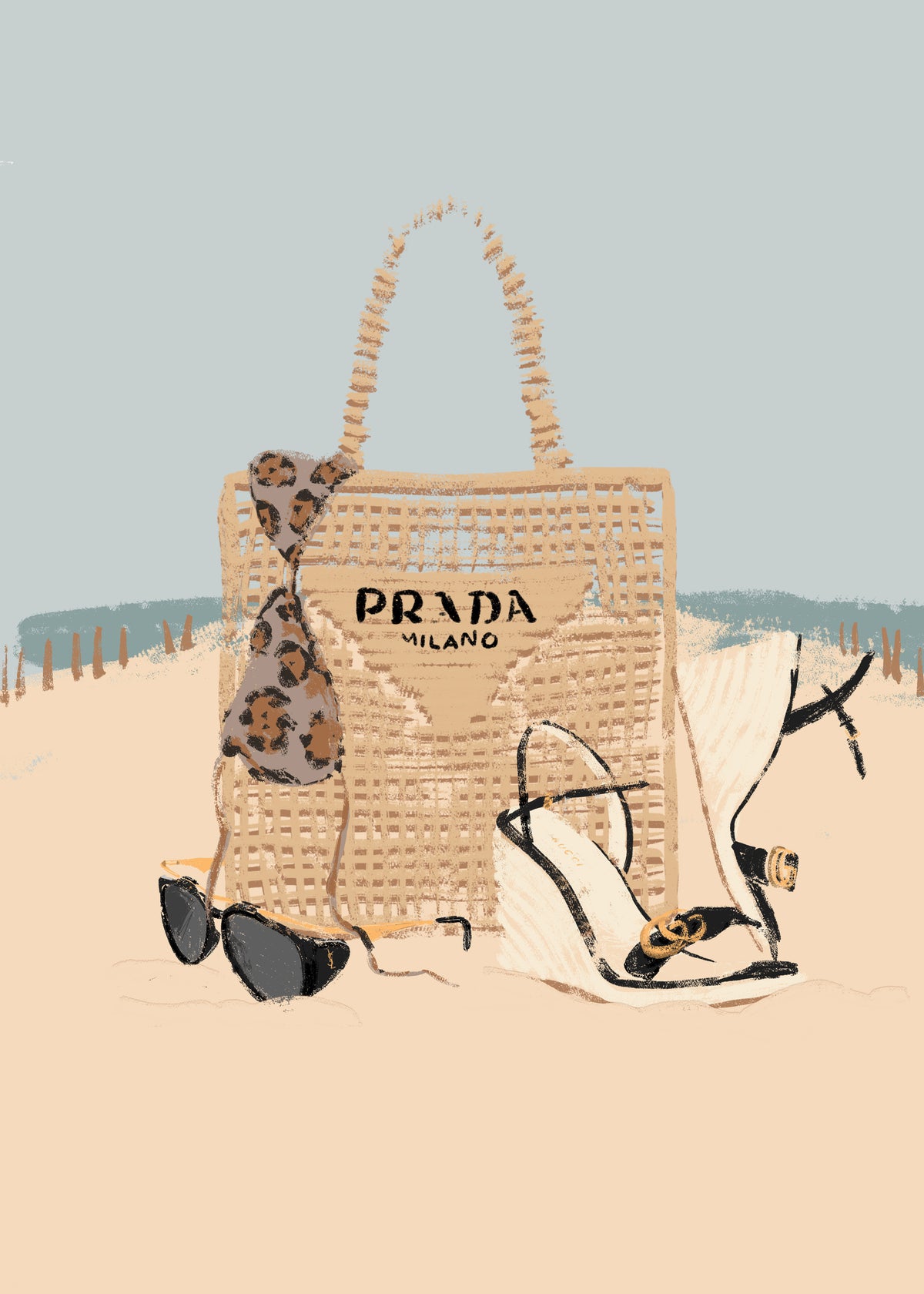 The Beach - Unframed art print