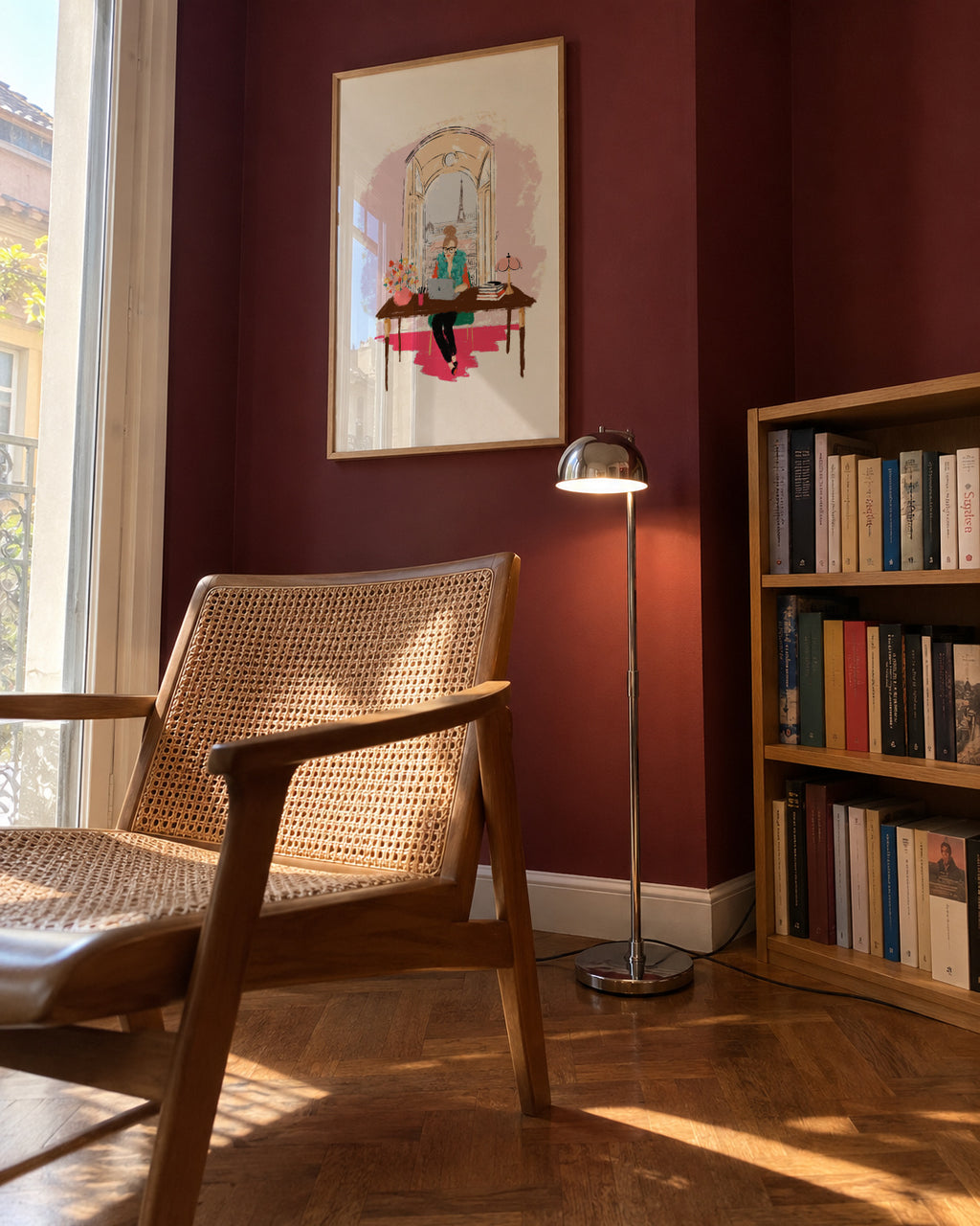 Home office - Framed poster in an interior