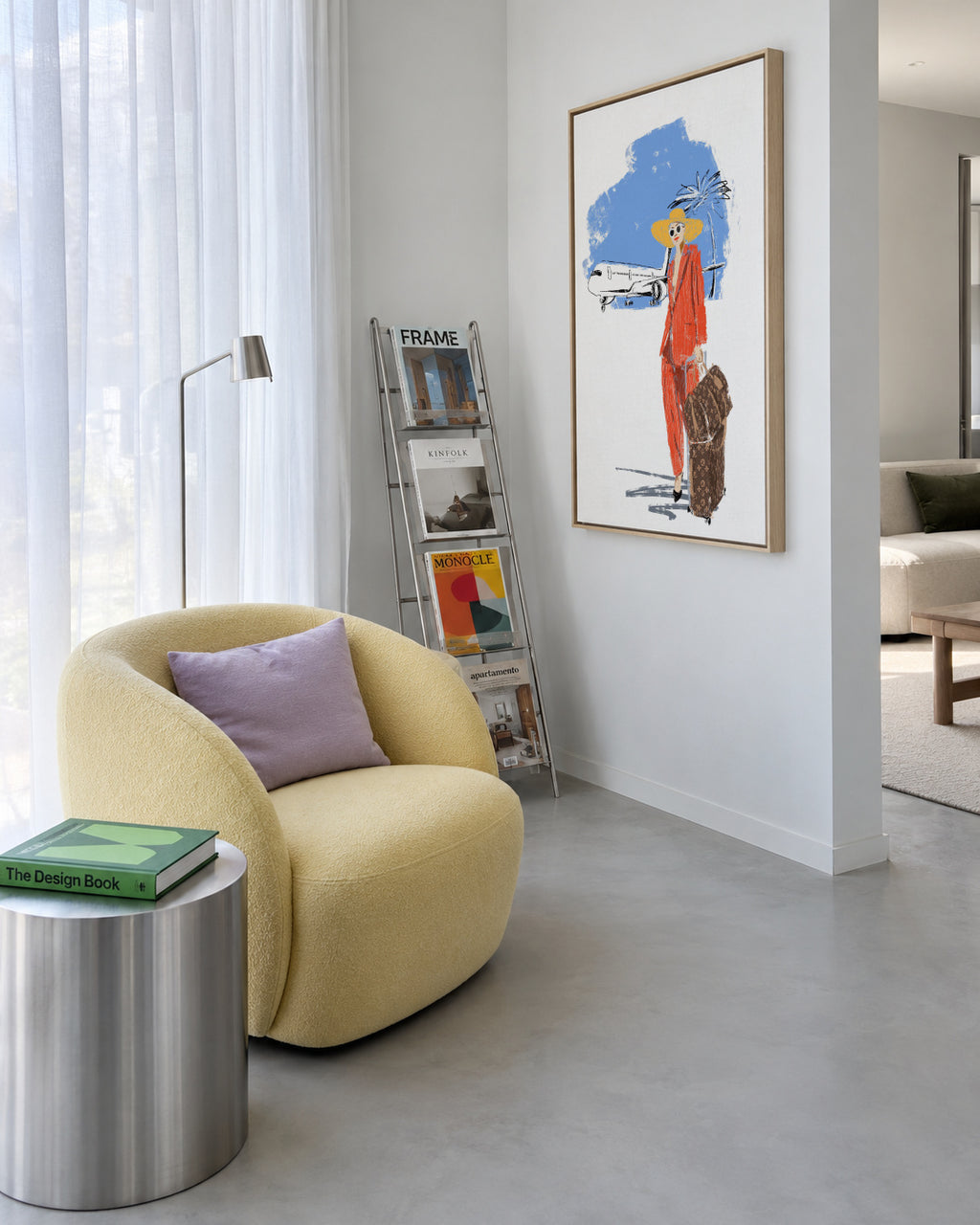 Travel - Framed canvas in an interior