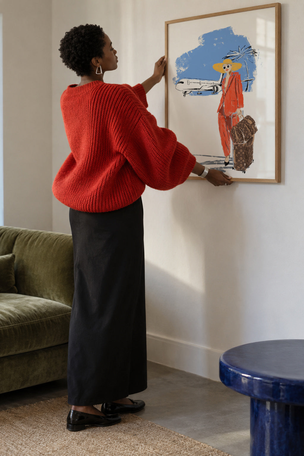 Travel - Framed poster in an interior