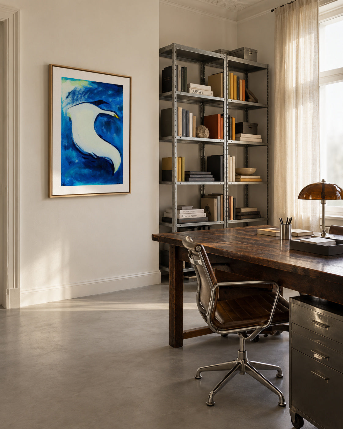 Her - Framed canvas in an interior