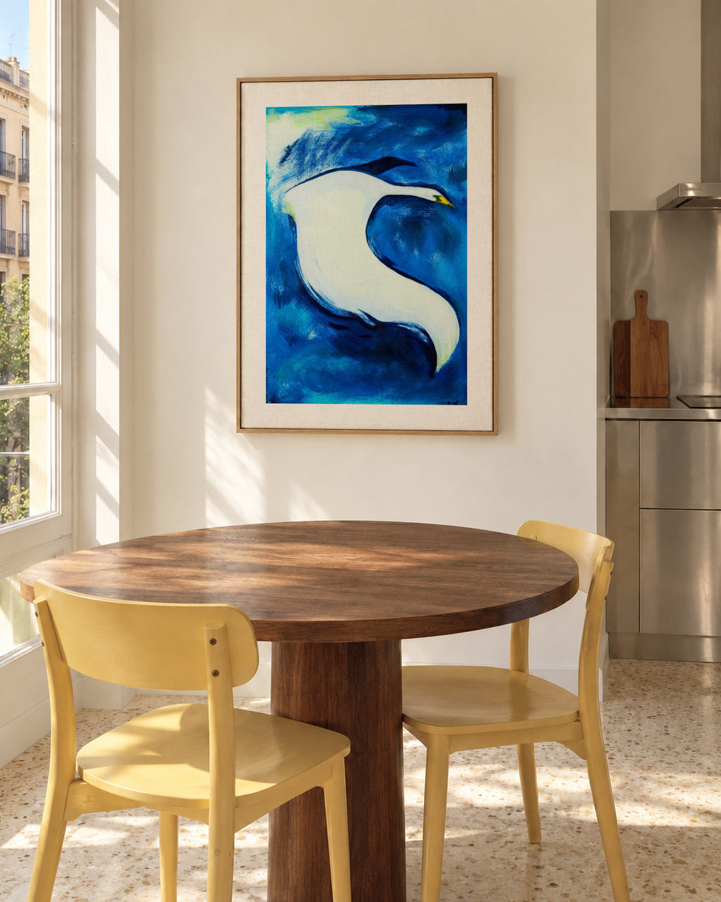 Her - Framed canvas in an interior