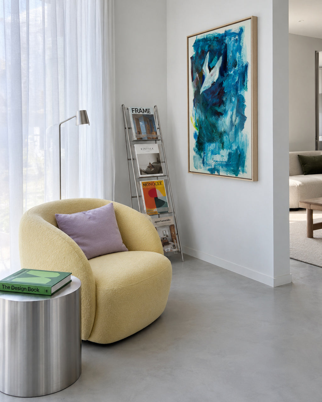 Fly - Framed canvas in an interior