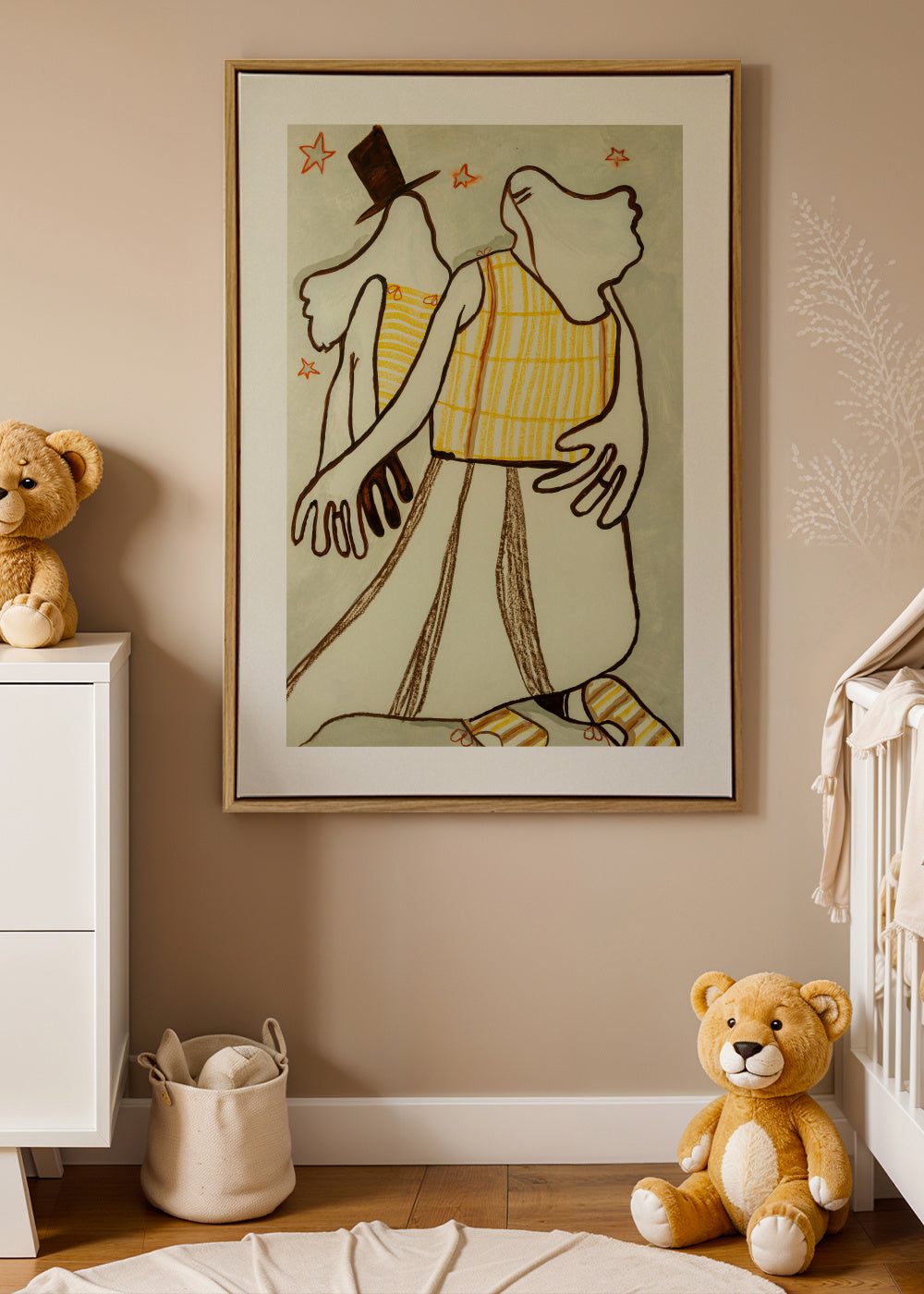Dancin' - Framed canvas in an interior