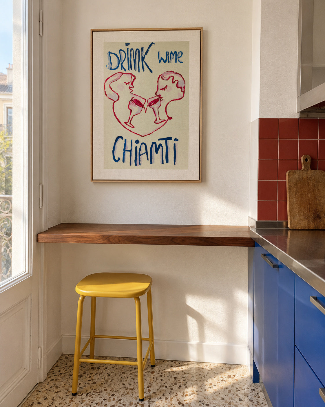 Chiamti - Framed canvas in an interior
