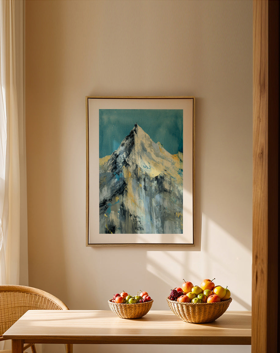 Everest - Framed canvas in an interior