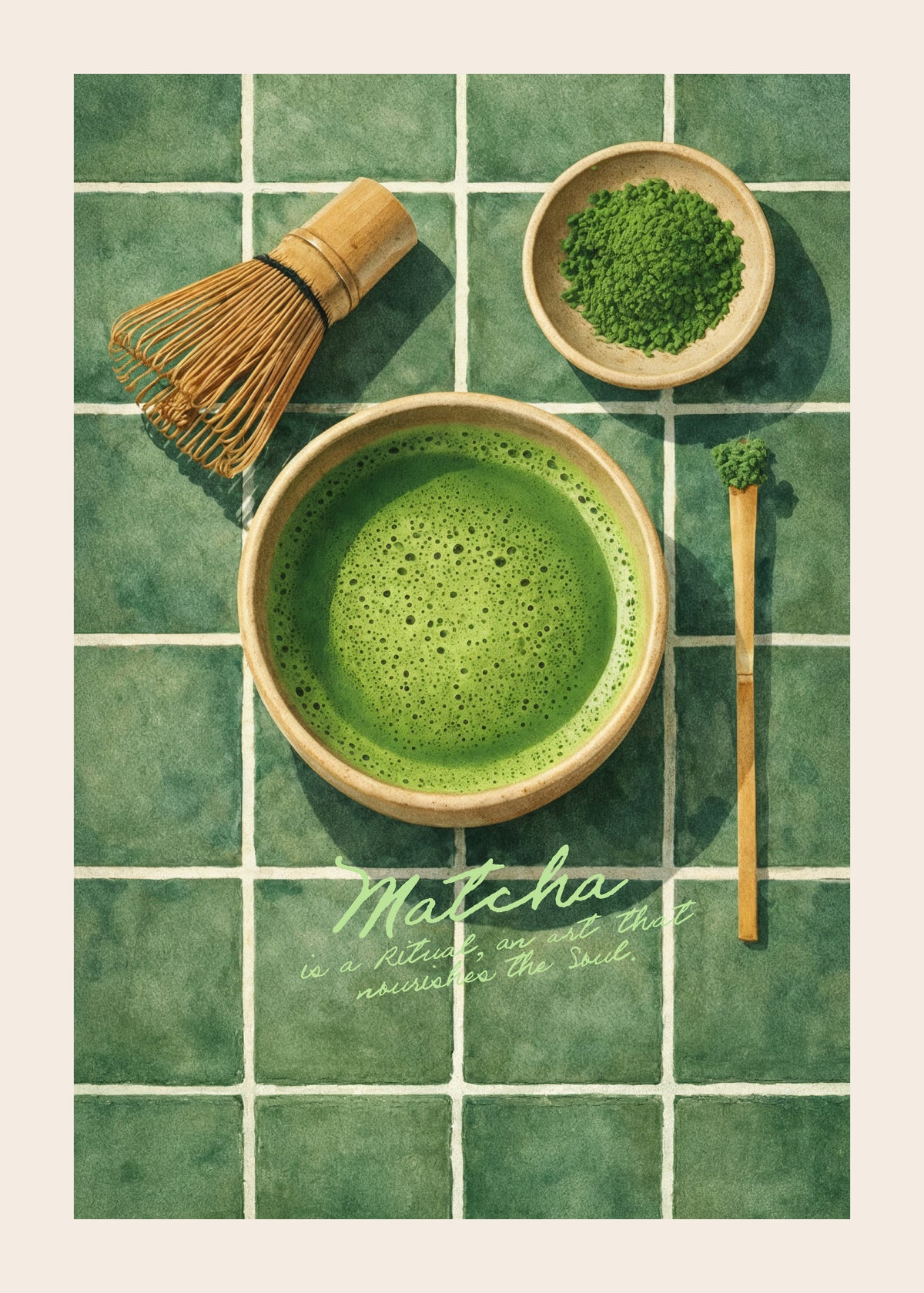 Matcha: the art that nourishes the soul - Unframed art print