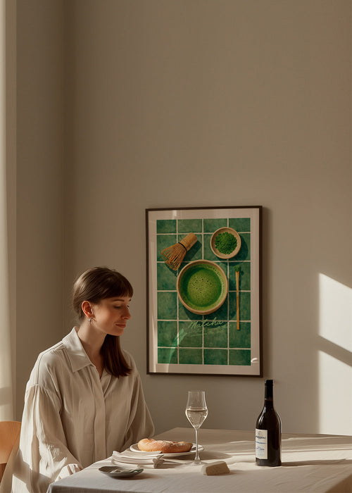 Kitchen art: Matcha bowl composition