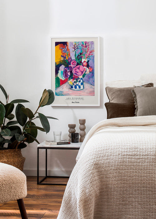 Botanical print colorful bouquet
