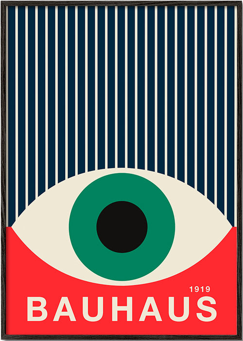 Bauhaus eye illustration poster